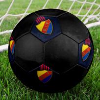 Djurgårdens IF Futbolo kamuolys, spalvingas, tinkamas visoms amžiaus grupėms, mašininio siuvimo, PVC medžiaga, varžybų kokybės, patvarus ir atšokantis