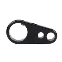 1  25mm Vairo Motociklo Rėmo Sankabos Kabelio Stabdžių Linijos Spaustukas Fiksuoti Klipai Harley Dyna Sportster XL Cafe Racer juoda