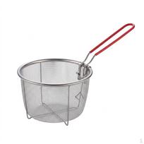 Steel Frying Basket Handle, Easy Clean Stainless Fryer for Serving Fries, 304