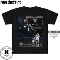 Victor Wembanyama Slam Dunk Spurs vs Timberwolves Graphic Shirt M