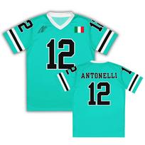 Kimi Nr.12 Antonelli Racing Vairuotojo Džersis Unisex Streetwear V formos iškirptė Trumpomis Rankovėmis Marškinėliai Su Spaudiniu Nr. 12 XXS blue