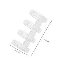 10Pcs Loose Leaf Binder Snaps Plastic Four-Hole Segmented Clips for Office School Student Stationery File Organizer skaidri