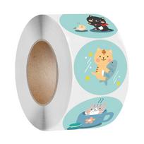 100-500Pcs High-Quality Lovely High-Quality Cat High-Quality Stickers High-Quality Sealing High-Quality Labels High-Quality Reward High-Quality
