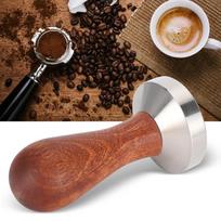 Stainless Steel Stainless Steel Coffee Tamper Wooden Handle Espresso Tamper  Coffee Making