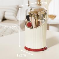 Makeup Brush Storage Box Pen Holder Desktop Cosmetic Rack Home Desktop Container Household Goods raudona