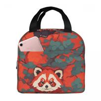 Red Panda Insulated Lunch Bag for Women Kids Leakproof Food Boxes Thermal Lunch Box Tote One Size