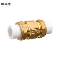 YUNENG PPR Brass Hot-Melt Double Union Vertical Check Valve