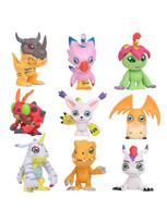 9Pcs/set Digimon Digimon Adventure Anime Figure Model PVC Collection Ornaments Statue Dolls Birthday Toy Gifts Gifts
