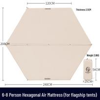 Hexagonal Outdoor Inflatable Camping Mattress with Automatic Thickening and Moisture-Proof Features