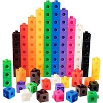 100pcs Colorful Linking Cubes Math Manipulatives Counting Toys for Kids Classroom Learning Activities