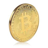 Nauja paauksuota Bitcoin monetų kolekcionuojamų meno kolekcijų dovana Fizinė atminimo Kasasijaus kriptovaliuta Metalo antikvarinė imitacija