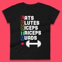 Nugaros plačiausieji raumenys, sėdmenys, bicepsas, tricepsas, keturgalviai raumenys, LGBTQ+, sporto salė, gėjų pasididžiavimas, treniruotė, moteriški marškinėliai, vyriški viršutiniai drabužiai, unisex viršus 2XL