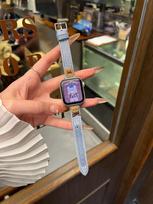 Little Bear Corduroy Watch Strap for Apple Watch S11/10, iWatch 987 SE, Huawei GT6, Xiaomi 9 Pro - Women's Collection For Huawei GT5 46mm mėlyna