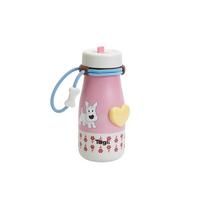 Tagi. Haha Puppy Double Insulated Water Bottle, 316L Stainless Steel Cup, Thermos Flask, Gift, 620ml - Walking Haha rožinė