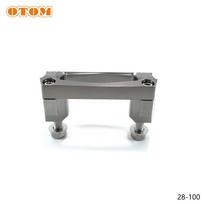 OTOM Motorcycle 28MM Handlebar Risers Bar Clamp Extend Adapter With Bolts CNC Machining Aluminium For YAMAHA YZ125 YZ250 YZ450F