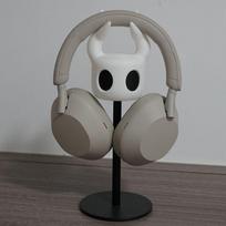 Headphone Stand Holder with Unique Horned Character Design Durable Metal Base and Plastic Support Compatible with Over Ear Headphones One Size