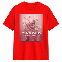 Summer Cardi B Little Miss Drama Tour 2026  Novelty TShirts  Cotton Tshirt for Unisex Y2K Classic Short Sleeve Tees S