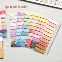 1 Pack of 200 Sheets, Semi-circular Gradient Color PET Sticky Notes, Transparent Index Tabs for Note-taking, Adhesive Memo Pads