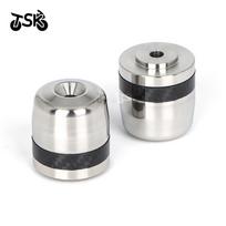 For Honda NSS350 PCX 160 CB400 F Stainless Steel Carbon fibre ring Motorcycle Handlebar Grips Handles Bar End Plug Cap Accessory