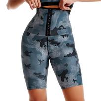 Women Thermal Sauna Shorts Hot Sweat Slimming Compression Shapewear Workout Gym Fitness Shorts S mėlyna