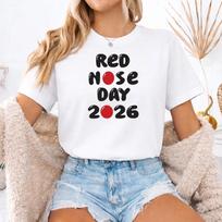 Red nose day 2026 T-shirt, Kids comic Relief Funny Shirt , 2026 Red S