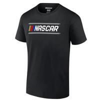 Icon Sports Oficialiai licencijuoti Nascar gerbėjų medvilniniai marškinėliai suaugusiems Juodi 459 L black