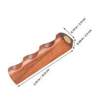 Wood Calligraphy Pen Holder Elegant Chinese Design Brush Rest for Painting Calligraphy Writing Brushes Desktop Decorative Brush šviesiai ruda spalva