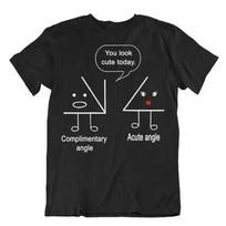 Math Teacher Complimentary Acute Angle t-Shirt Funny Wordplay math Tee t shirt 3XL