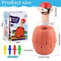 Compact size High-Quality Funny High-Quality Pirate High-Quality Barrel Play sets High-Quality Lucky High-Quality Game High-Quality Jumping Small