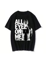 Summer Fashion Cotton T-Shirt Rapper  Top Hip Hop Street Wear Oversized Short Sleeve T Shirt unisex's And Wounisex's Tshirts (2) S įvairiaspalvis