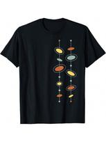 Atomic Age Mid Century Modern Pattern T-Shirt S įvairiaspalvis