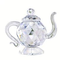 Teapot shape Crystal Teapot Figurine Clear Glass Teapot Teapot Sculpture  Ornament  Wedding Gift Crystal Teapot
