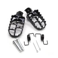 Foot Peg Kit Black Aluminum Dirt Bike Replacement YZ125 YZ250 PW50 PW80 BW80 DT50 RT180  225S  225T  R110  R90 TW200 WR200 250 500 XT225