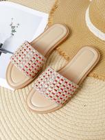 2025 Fashion Thick Sole Height-Boosting Flip-Flops 42 abrikosas