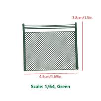 DIY Model Accessories Miniature Fence Model 10Pcs Barriers Net for Train Layout Diorama Realistic Detailing 4.3CM Green