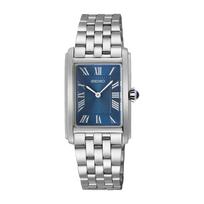 SEIKO Rectangular Overseas Model [Seiko] Women's Watch, Face, Quartz, SWR085, Blue, [Used]