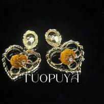 French Retro Heart Stud Earrings: Elegant, High-End Design, Versatile Fashion Jewelry