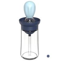 Kitchen Oil Bottle Silicone Glass Oil Container With Brush Barbecue Spray Bottle Oil Dispenser For Kitchen Cooking BBQ Tool AVE mėlyna