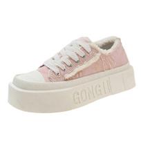 Flatform Round Nose Shoes Size 33 Woman Skateboarding Women's Purple Sneakers Moccasin Sports Original Shose Latest 35