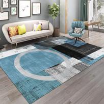 Modern Geometric Print Carpet Rug Large Area Rug for Living Room Bedroom Decor Rug Non-Slip Washable Floor Mat 40x60cm