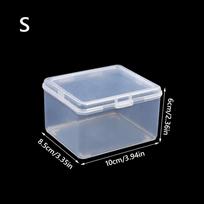 1Pcs with Lid Storage Box Multi-purpose Plastic Storage Case Rectangular Shape Clear Small Thing Container