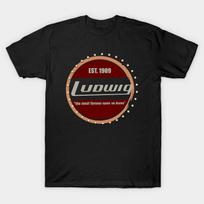 Men Black Print T-shirt Ludwig 1909 No-Cut Transfer Paper Print Cotton Tshirt M juoda
