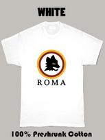 AS Roma Wolf Logo Graphic T Shirt Unisex T-Shirt XL