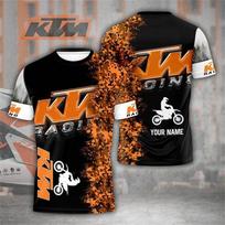 KTM Motociklų Lenktynių Marškinėliai, Unisex, Tinka Lauko Sportui, Laisvalaikiui ir Važiavimui, Greitai Džiūstantys Suaugusiųjų Marškinėliai, 3D Spausdinti. XXS