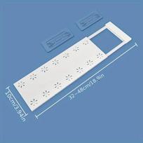 Adjustable No-Drill Shelf Organizer -Metal & Plastic Storage Partition for Kitchen, or Wardrobe - Versatile Telescopic Organizer balta