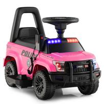 Vaikiškas policijos automobilis rožinis