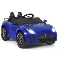 Elektrinis vaikiškas automobilis tamsiai mėlynas