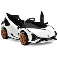 Vaikiškas elektrinis automobilis baltas