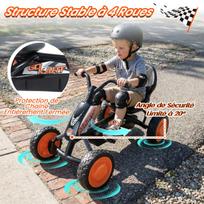 Pedalinis kartingas juodas
