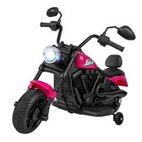 Vaikiškas elektrinis motociklas rožinis